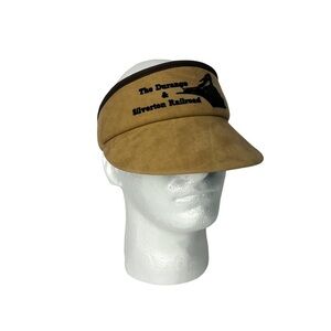 The Durango &‎ Silverton Railroad Adjustable Visor Velvet Logo Adult Size NWOT